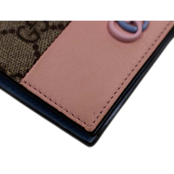 Gucci GG Marmont Canvas Leather Card Case Wallet Pink - Picture 6 of 7